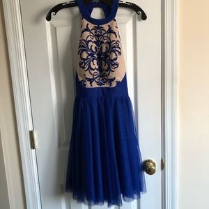 navy blue casual dress